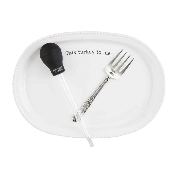 Talk Turkey To Me Turkey Platter Set