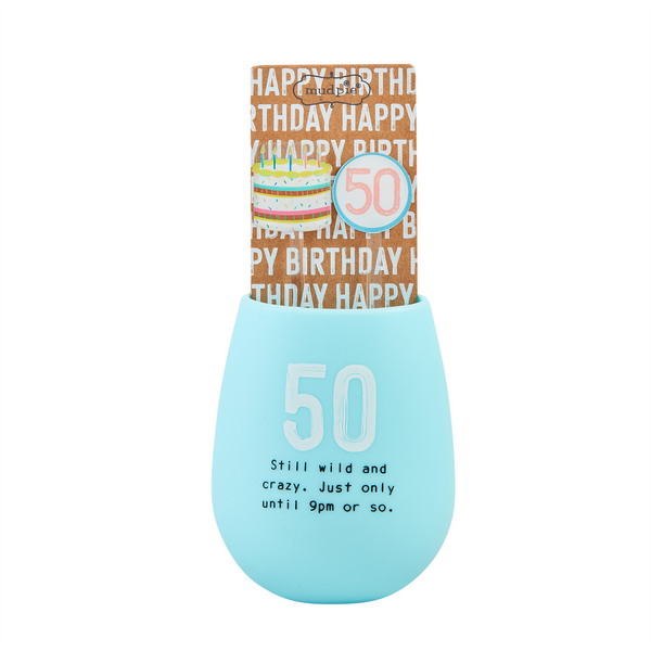 50 Birthday Silicone Wine Set