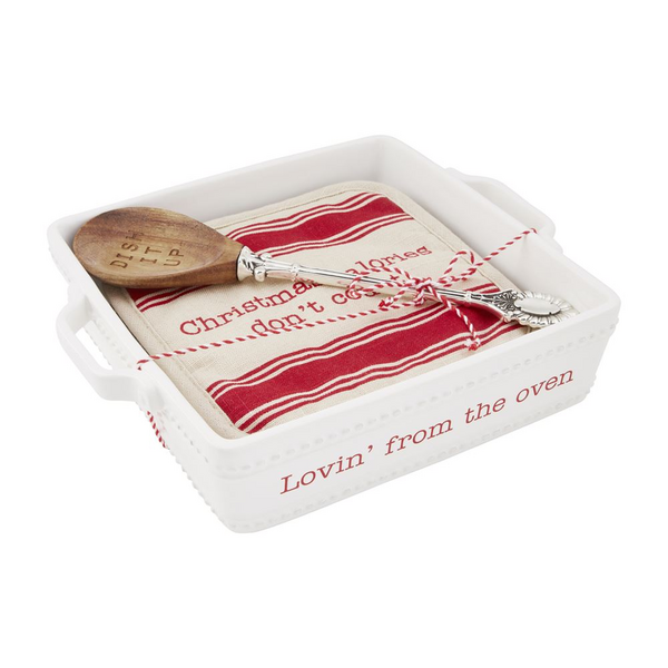 Holiday Baker And Trivet Set