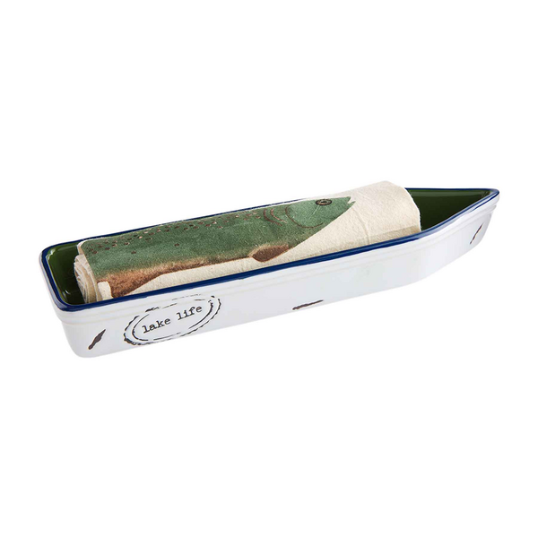Lake Snacks & Lake Life Cracker Dish Set