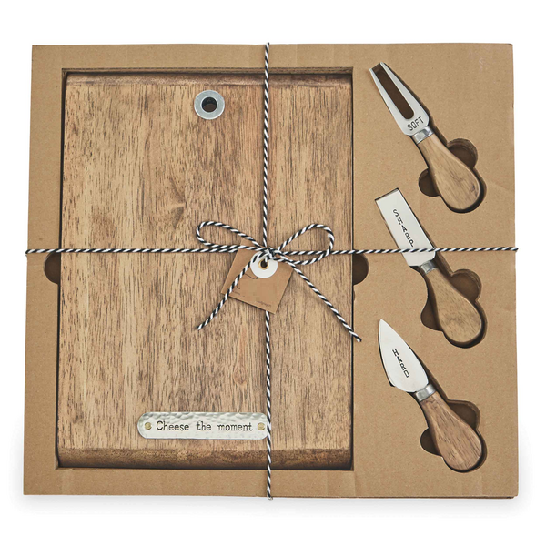 Cheese Board And Knife Boxed Set