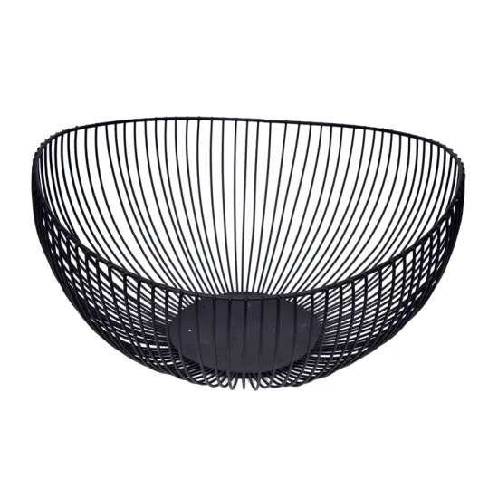 Metal Wire Fruit Bowl, Large Round Storage Baskets For The Living Room, Kitchen，Countertop