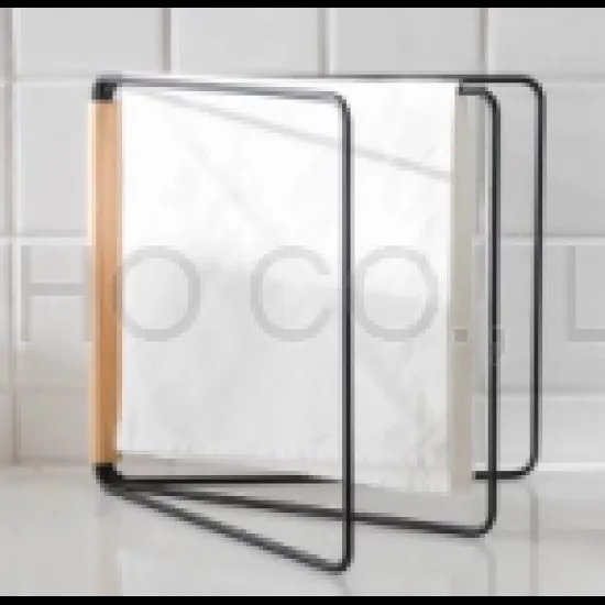 Scalloped towel rack