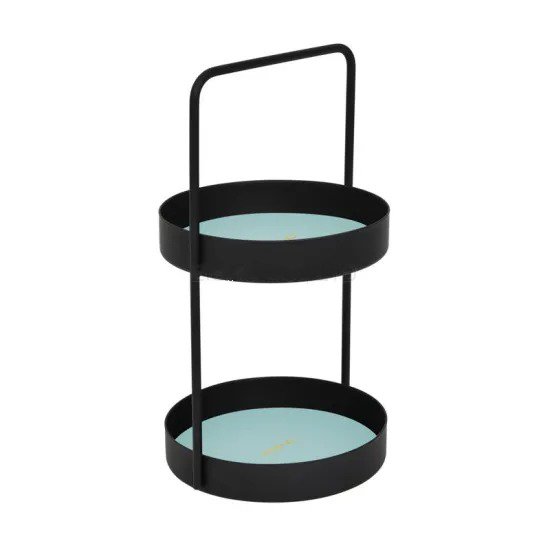 2 tier round trinket box- S