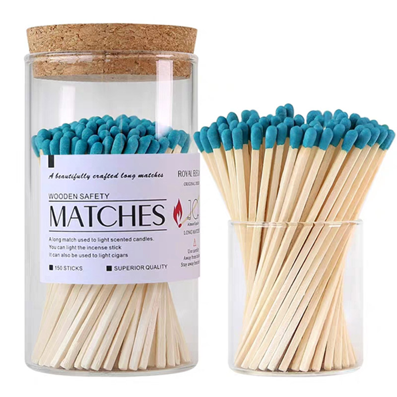 Colorful Long Matches In Jar